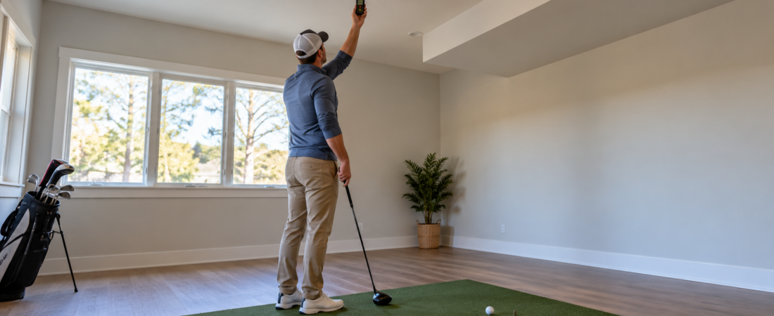 Best Ceiling Height for a Home Golf Simulator